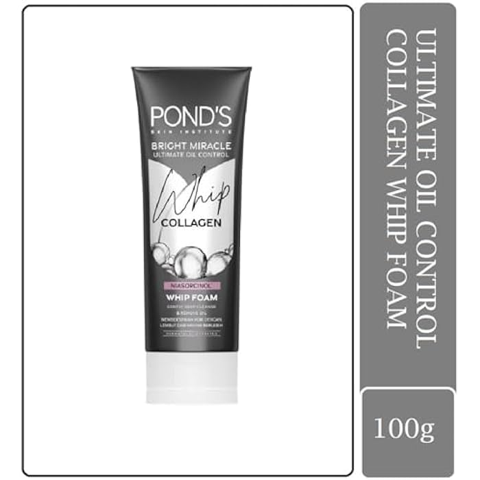 Pond'S Serum Whip Facial Foam, For Clean, Nourished And Bright Skin, Pure Bright, Infused With Collagen Serum, Vitamin B3 & Activated Charcoal,100G - Image 4